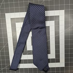 Brooks Brothers Tie Blue Purple Geometric Silk USA Made Business Office 59x3.25